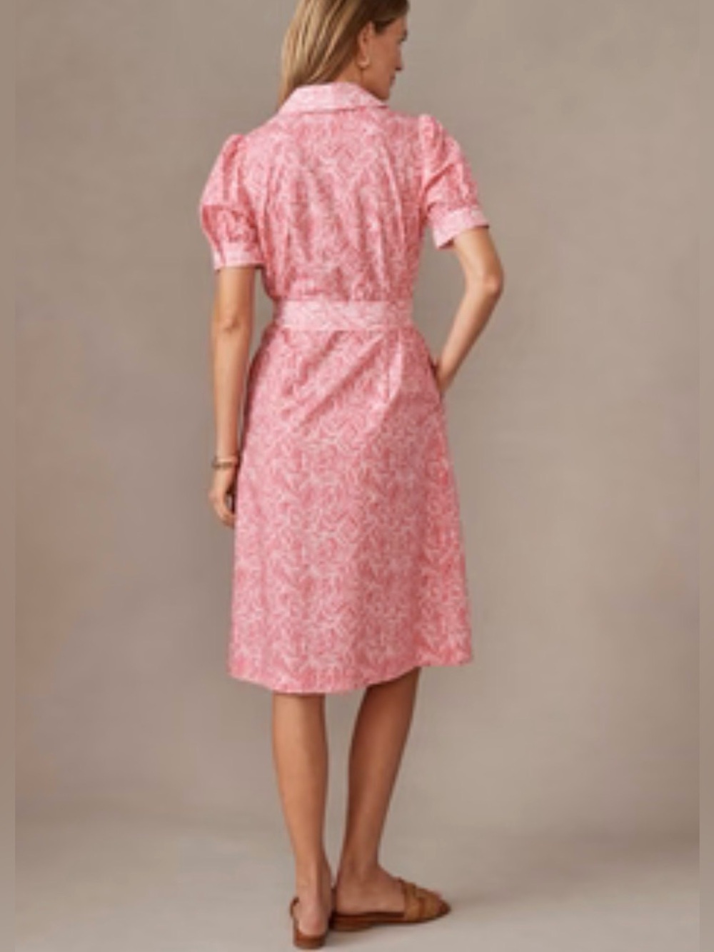 J. McLaughlin Palm Breeze Kirby Dress Size Medium Rose White - Picture 2 of 10